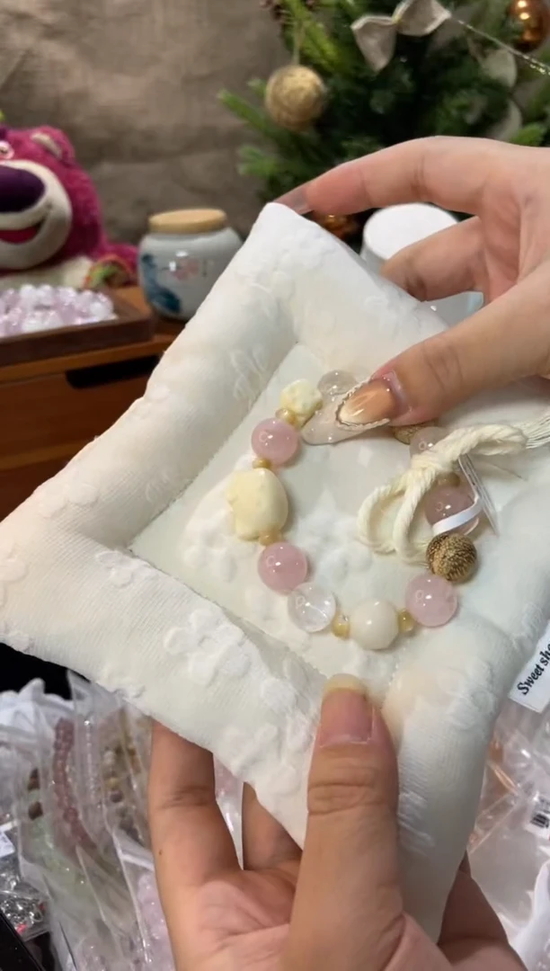 水晶手串未镶嵌孤品捡漏均匀瑕疵介意勿拍