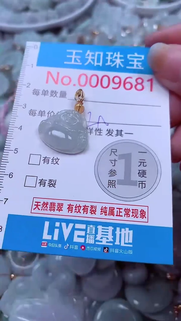 吊坠(不含链)未镶嵌翡翠9681