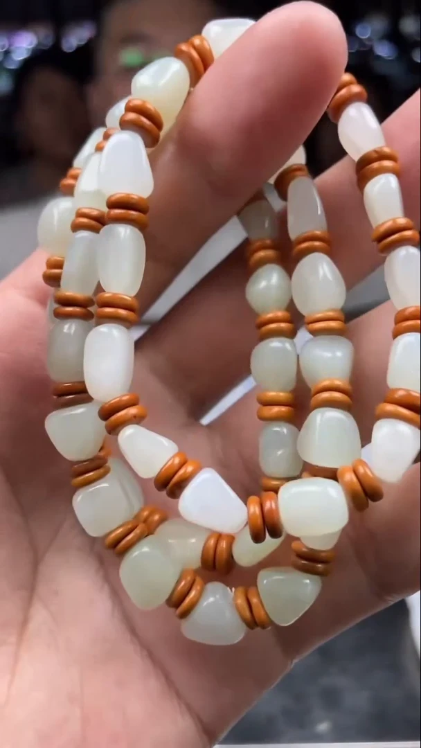 未镶嵌手链和田玉天然和田玉多样性发其一4411-11683