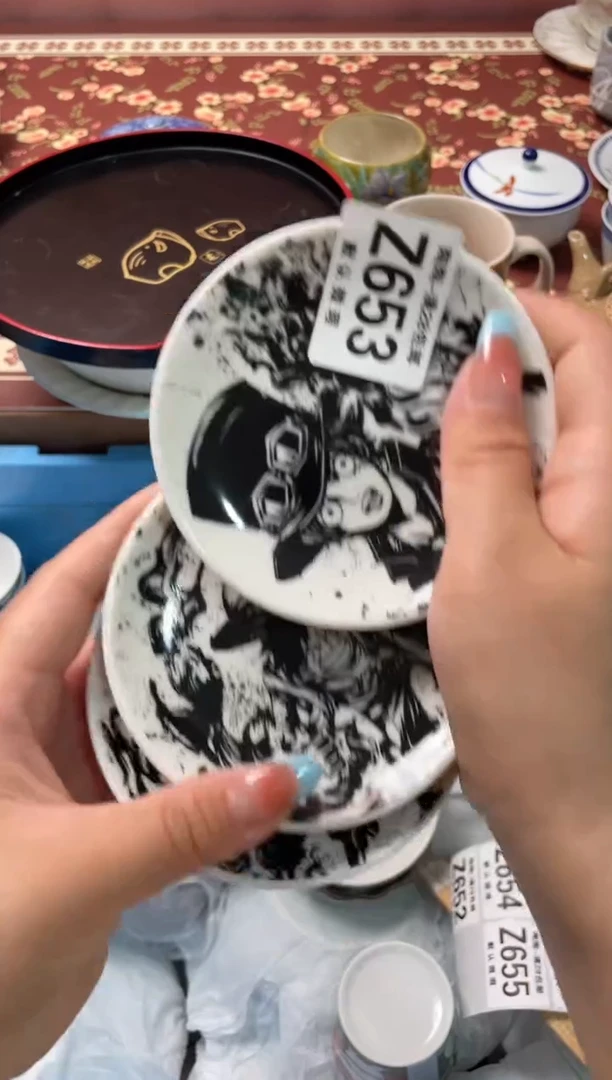 瓷片不*猫瓷器瓷器Z653