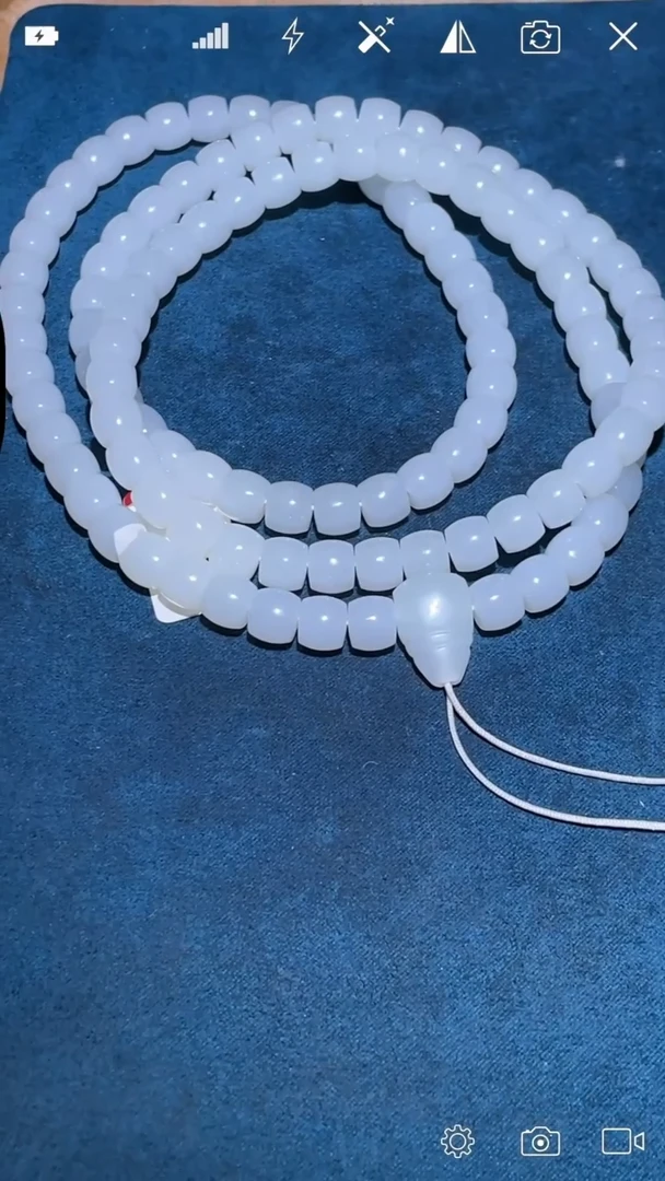 定制和田玉SC   直切珠链   卡8