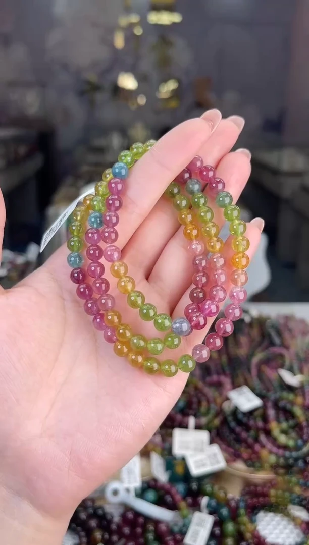 【闪购商品】碧玺/未镶嵌6mm+碧玺多圈多样性发货