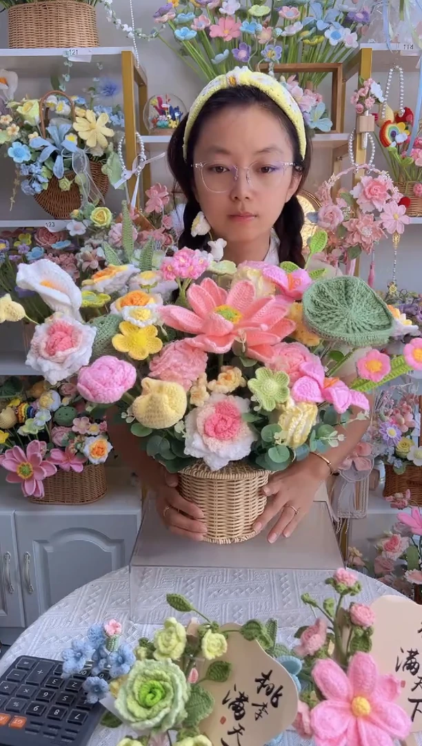 纯手工毛线花定制款