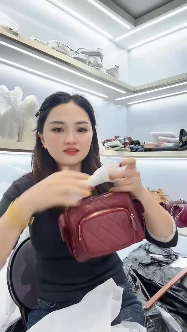 山羊皮（革）珊瑚店清斜挎包真皮包时尚百搭包包