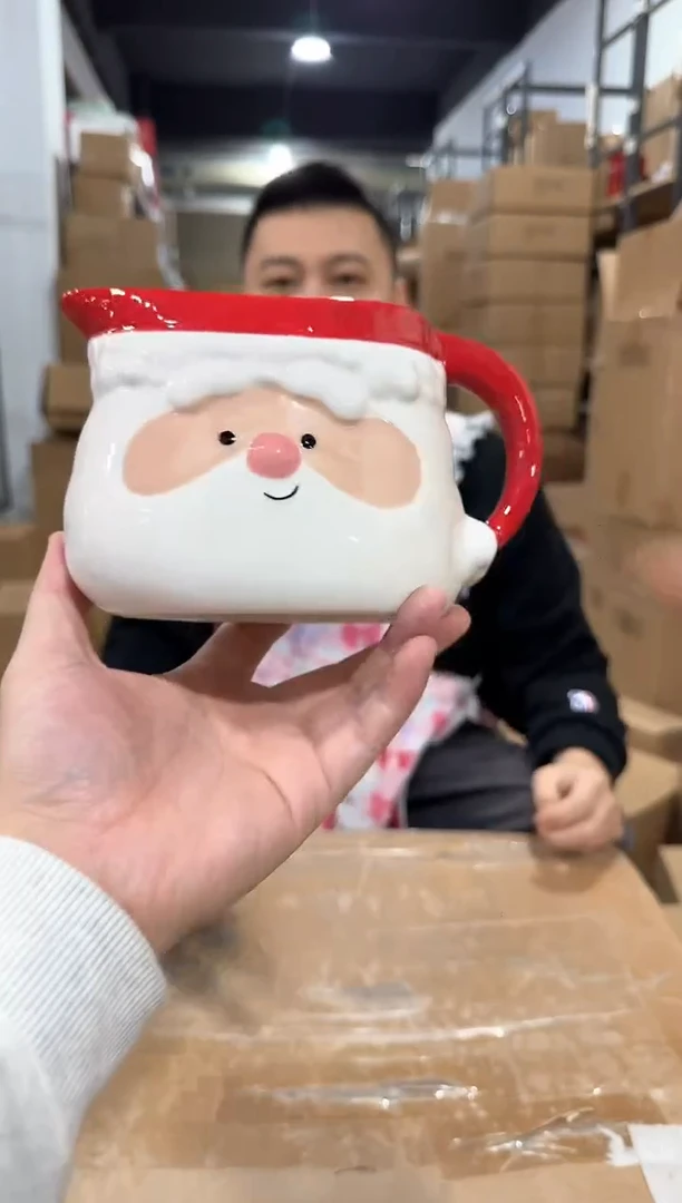 瓷片圣诞老人奶壶