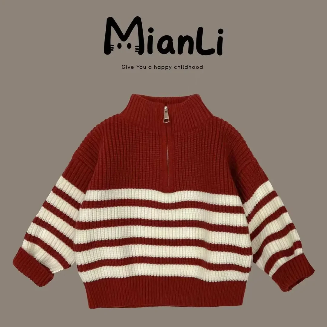 【XT0097】儿童中性风时尚洋气毛线衣