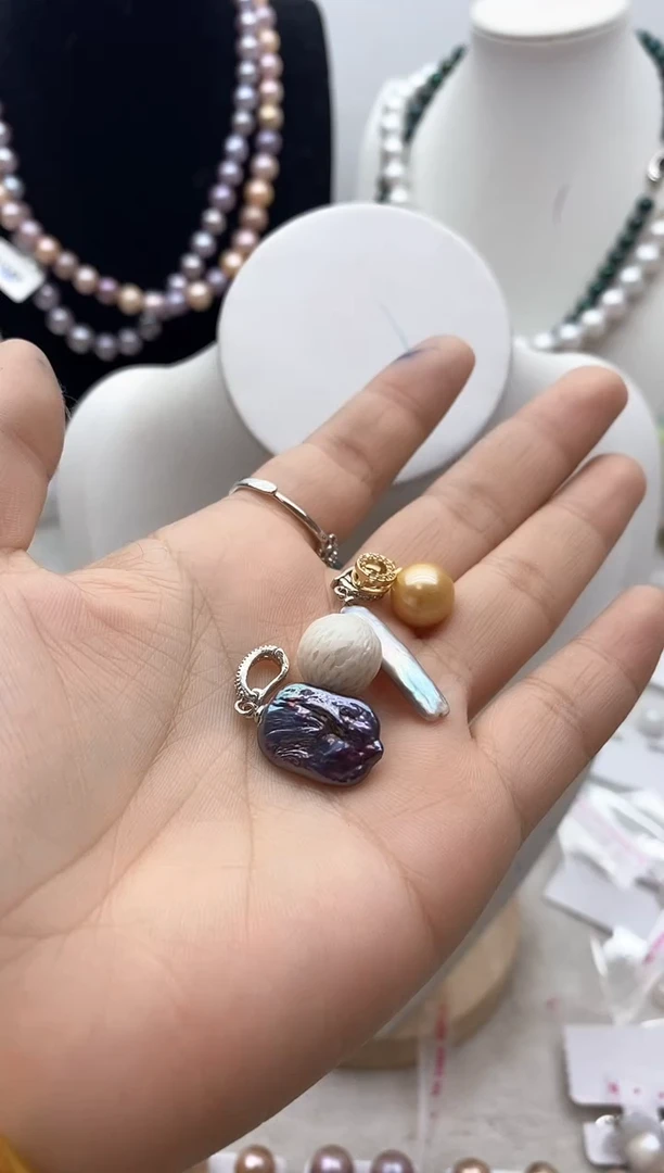 【闪购商品】淡水珍珠颈饰钛钢85