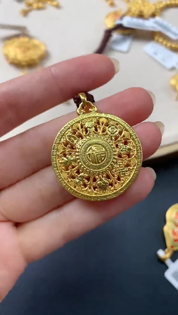 定制足金吊坠(不含链)E92|3980