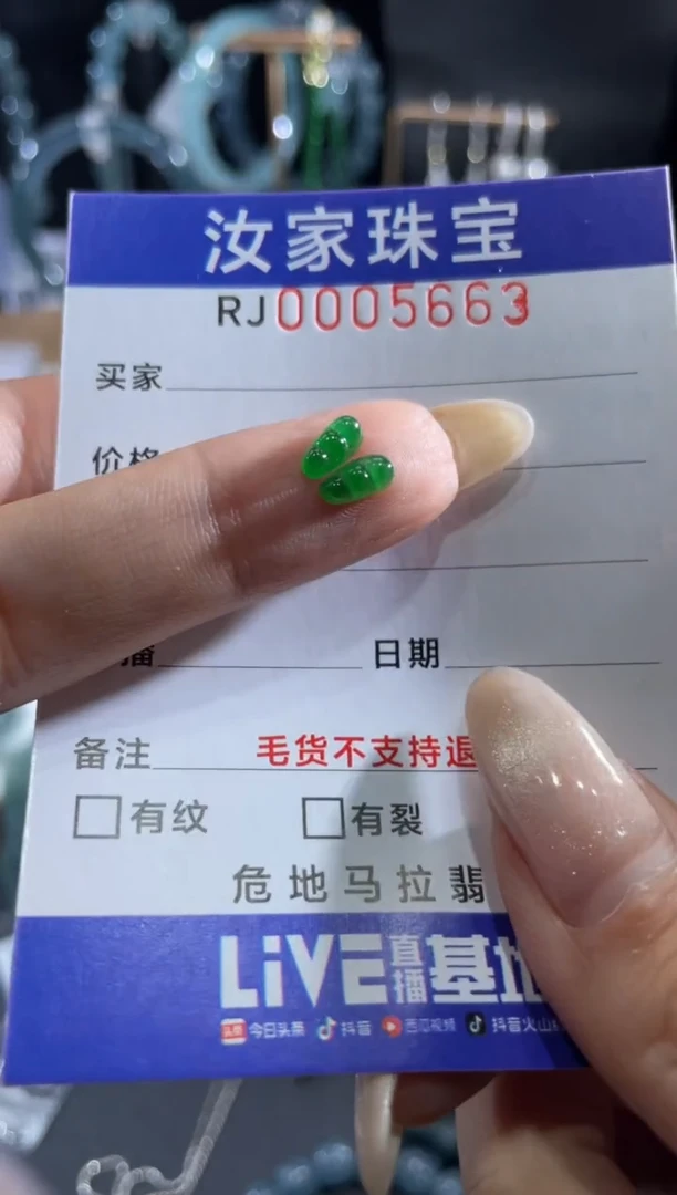未镶嵌挂件翡翠5663