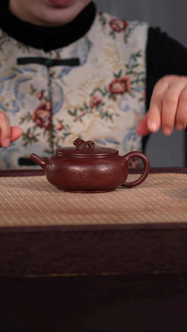 茶壶紫砂紫袍玉砂 200cc