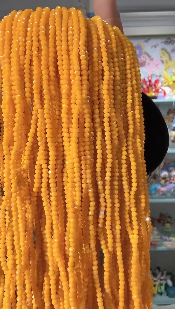 玻璃0384卡2水晶扁10条本色瓷料蜜蜡瓷