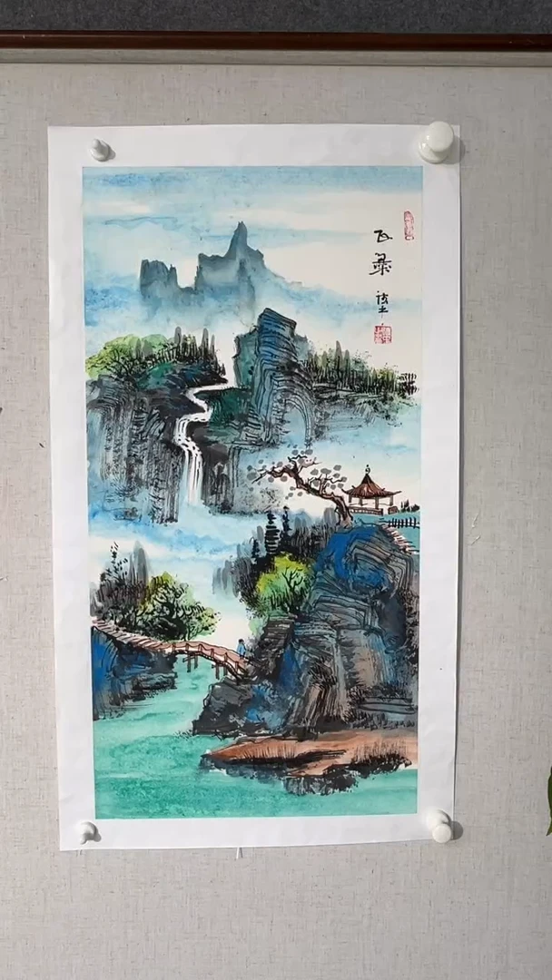 国画黄德中老师两平尺