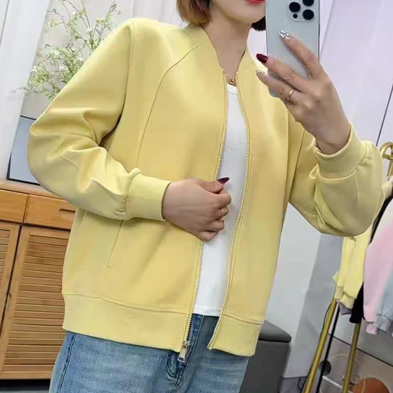 正肩立领棒球服休闲外套韩版拉链长袖卫衣602