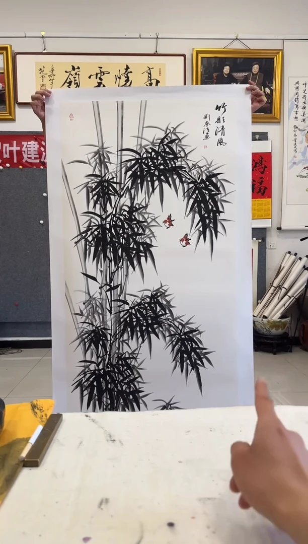 国画东方甄宝—馆长福利8平尺精品国画竹子