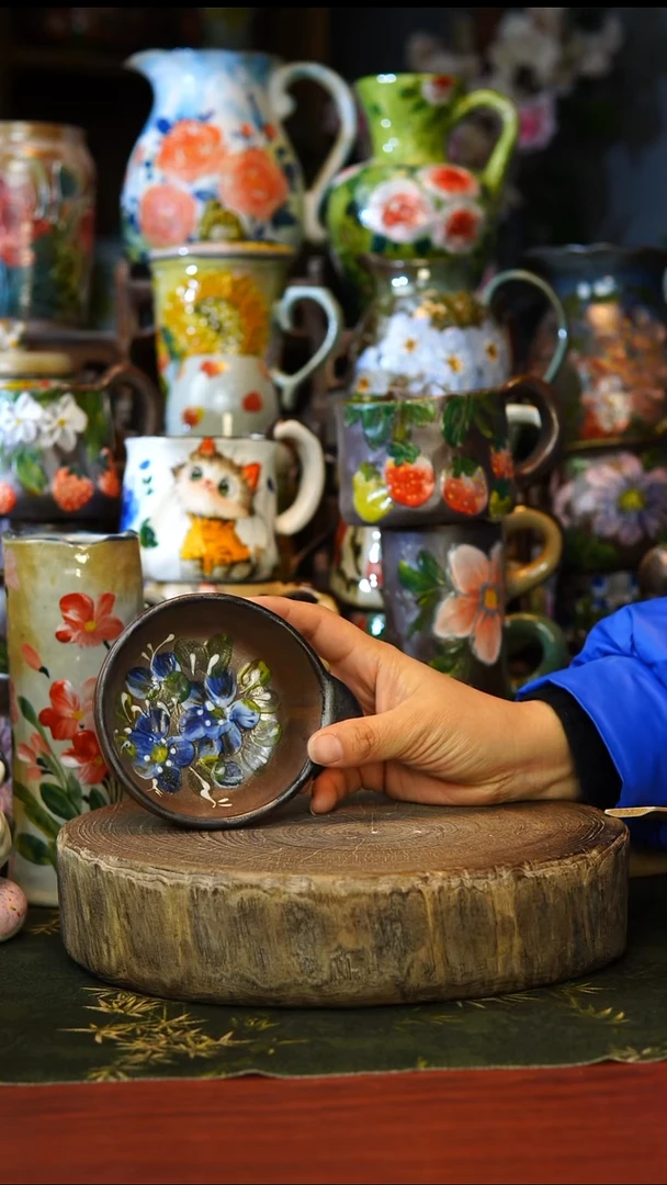 陶瓷15景德镇手工手绘釉下彩