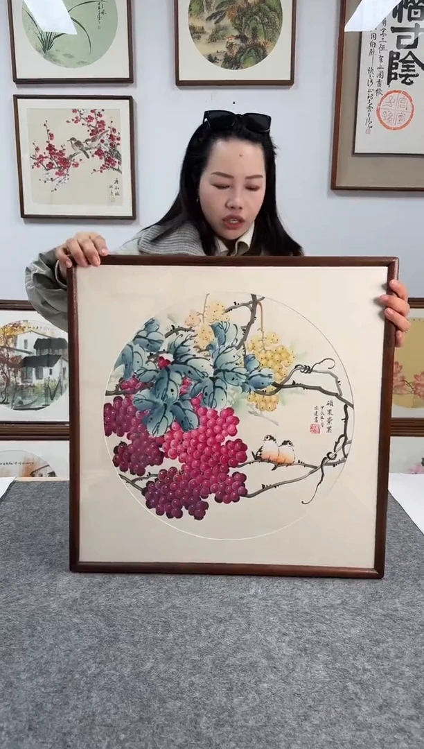 书法刘亦凌3-53*53绘画手绘同款