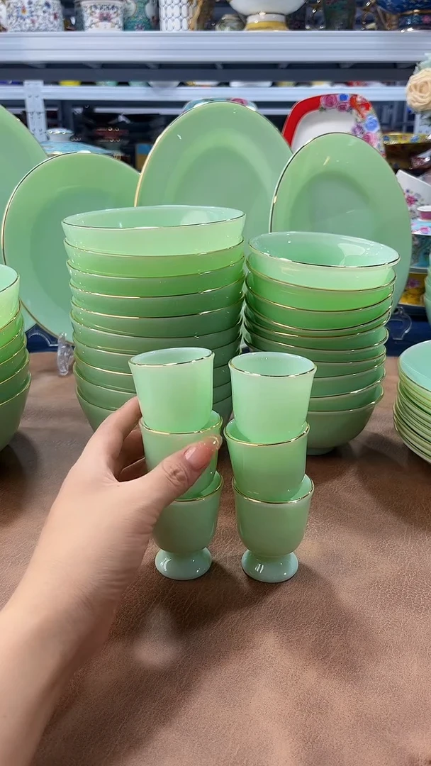 玉瓷酒杯6只餐具