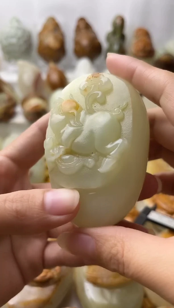 石材方解石棉纹正常不退换微瑕猪