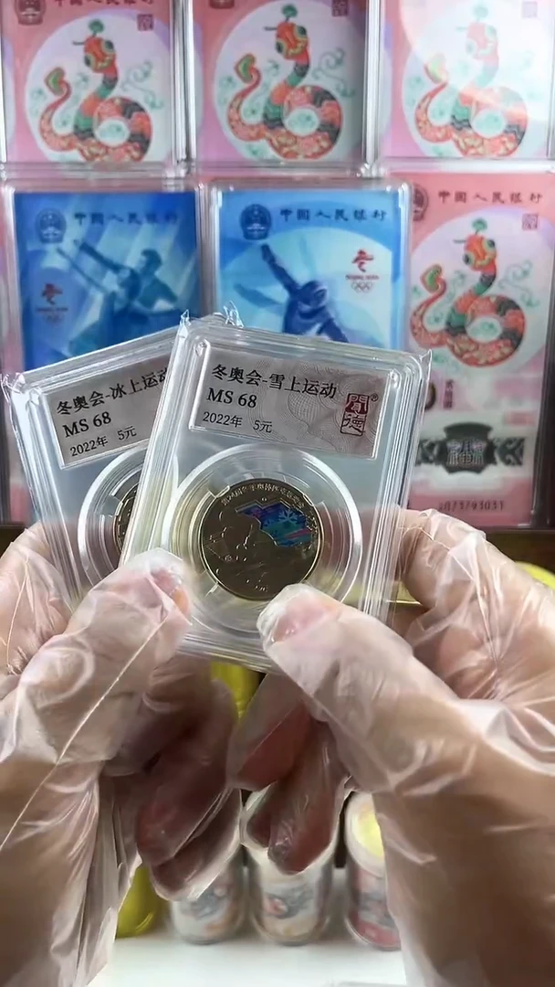其他普通金属冰上运动+雪上运动纪念币共2枚