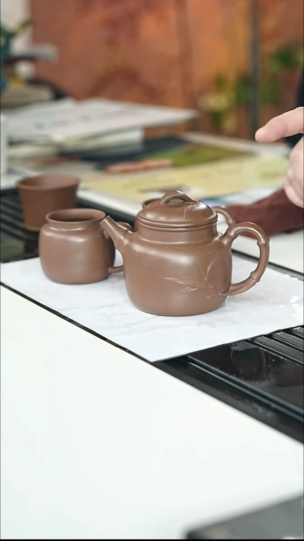 茶壶紫砂宜兴紫砂079  260cc   套组