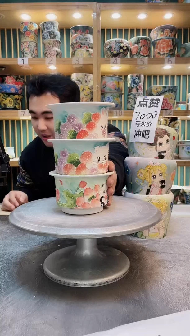 瓷片默认微瑕一物一拍1125-112-3个
