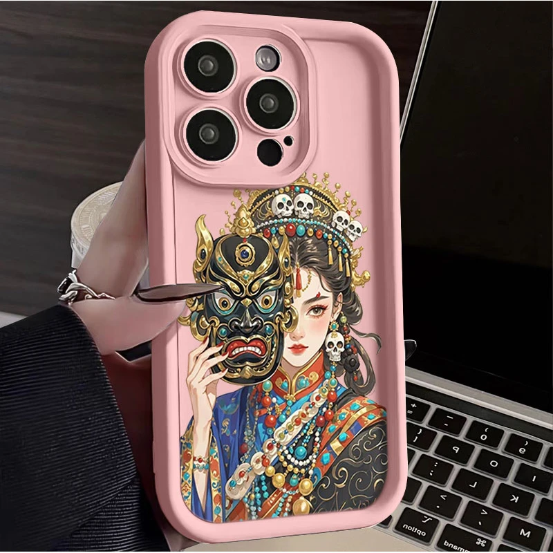 女财神扎基拉姆适用iphone16苹果手机壳15promax金刚砂14软131211