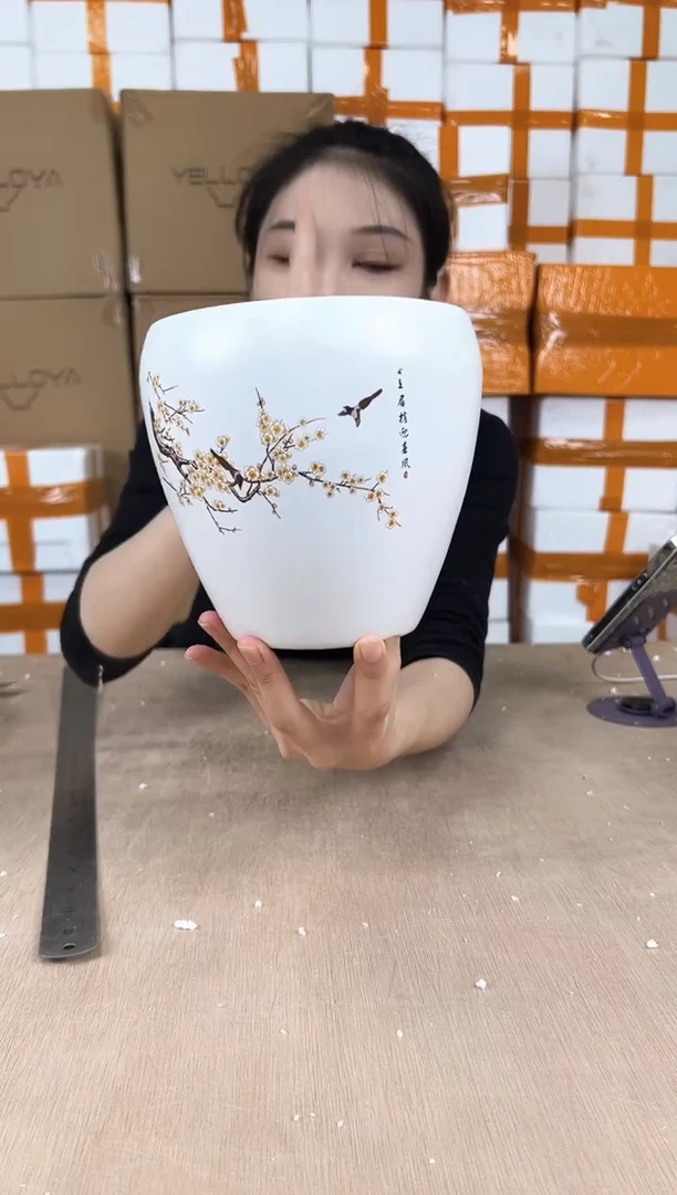 蛋型喜上哑白小号15x15