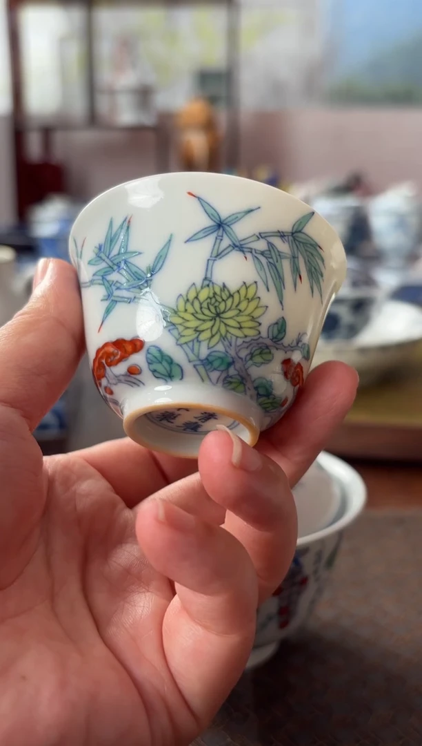 【闪购商品】其他其他斗彩梅兰竹菊杯