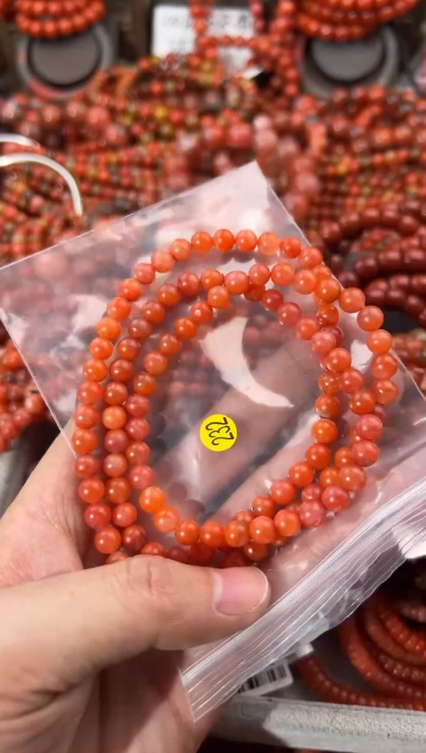 未镶嵌手串南红玛瑙6+