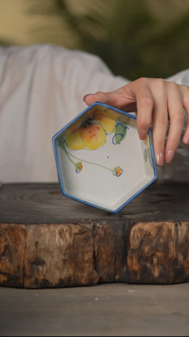 瓷片景德镇高温釉下彩可微波烤箱洗碗机