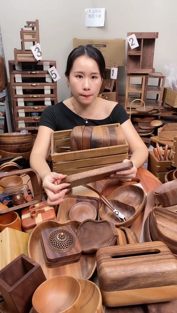 木 南美胡桃木长方盘26*14*2cm