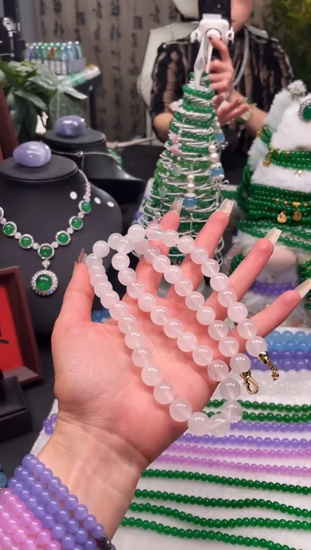 静宝石英岩珠串ZC