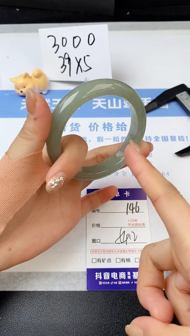 【闪购商品】石英质玉手镯未镶嵌s146-DC-54.2