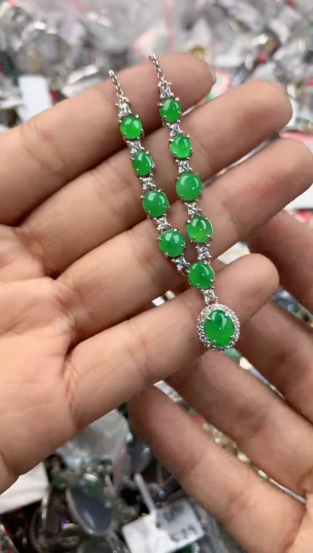 银S925镶嵌戒指翡翠101010----1