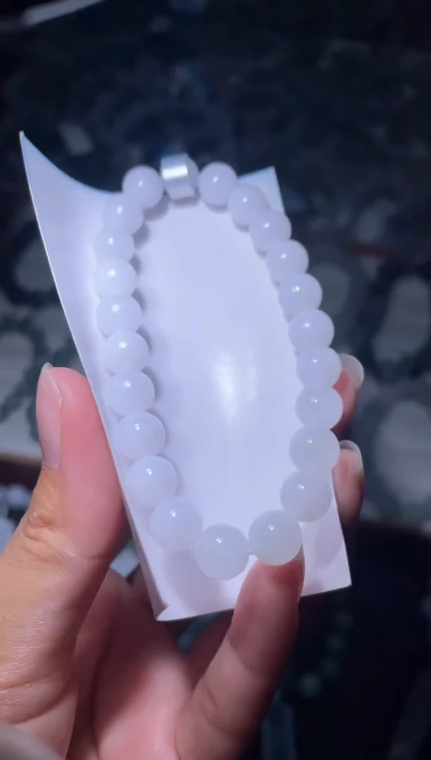 未镶嵌定制翡翠天然缅甸翡翠手串27