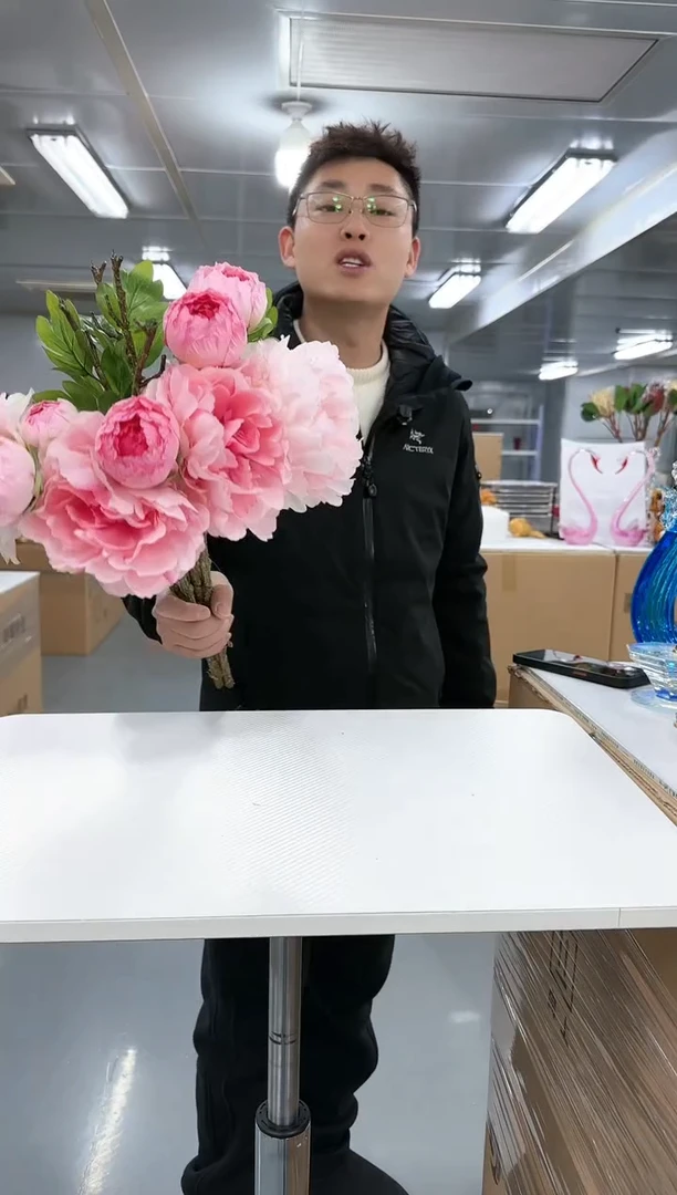 【闪购商品】玻璃小飞0023牡丹花6支