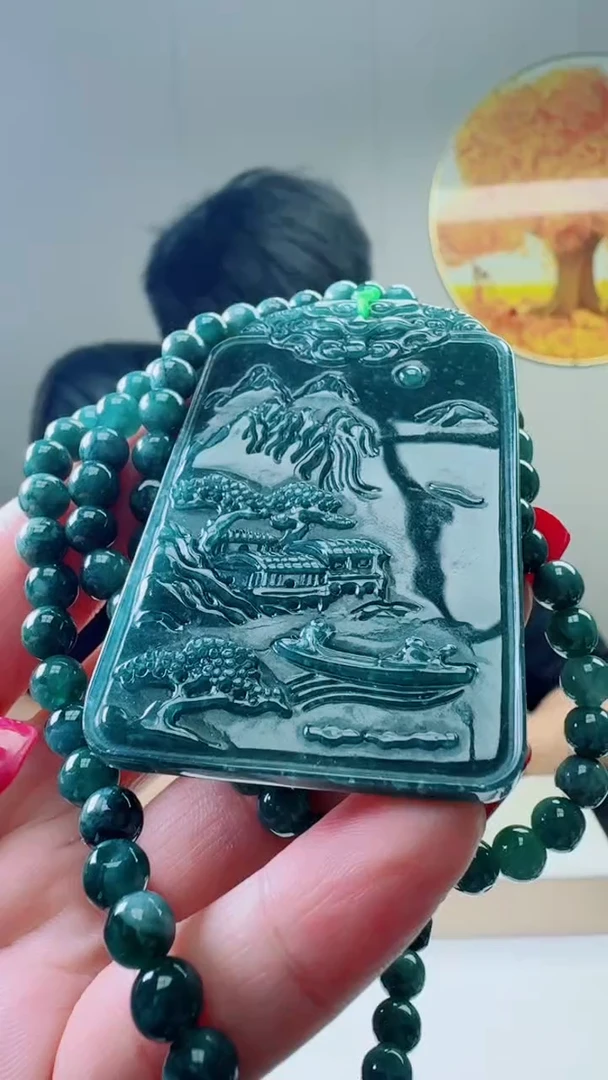 颈饰未镶嵌翡翠天然A货翡翠 多样性随机发其一