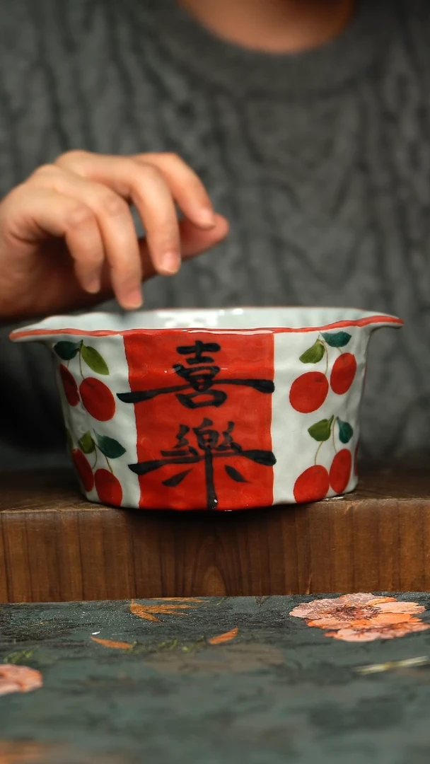 杯釉下彩手工手绘同款陶器