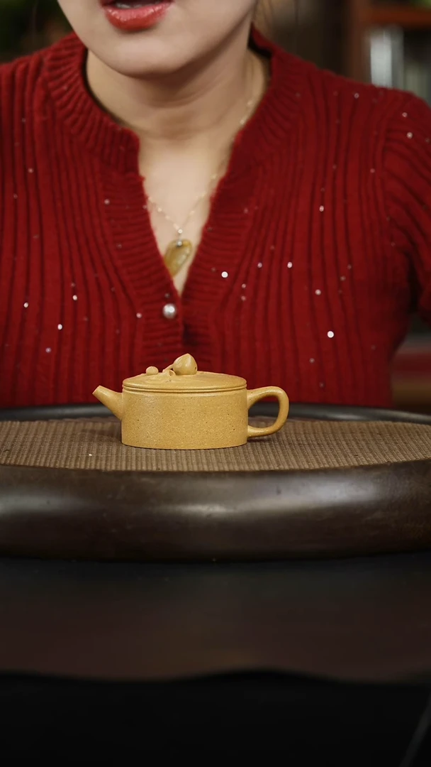 茶壶紫砂7 黄金段 花器汉瓦 150cc左右