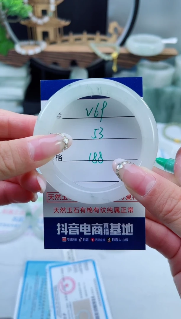 未镶嵌手镯石英质玉（天山翠）69