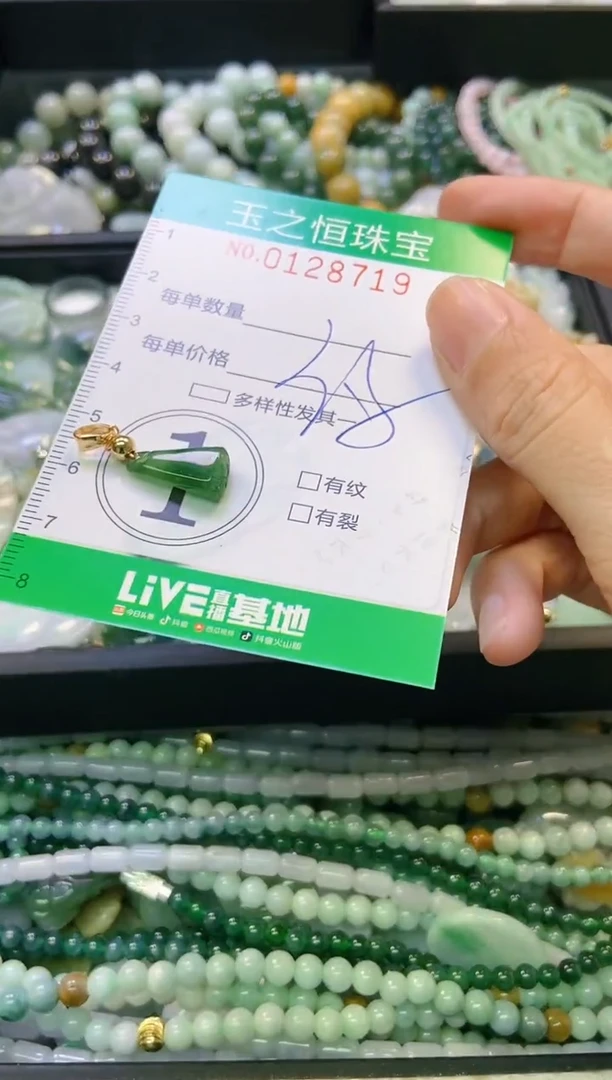 翡翠未镶嵌颈饰闪购0128719