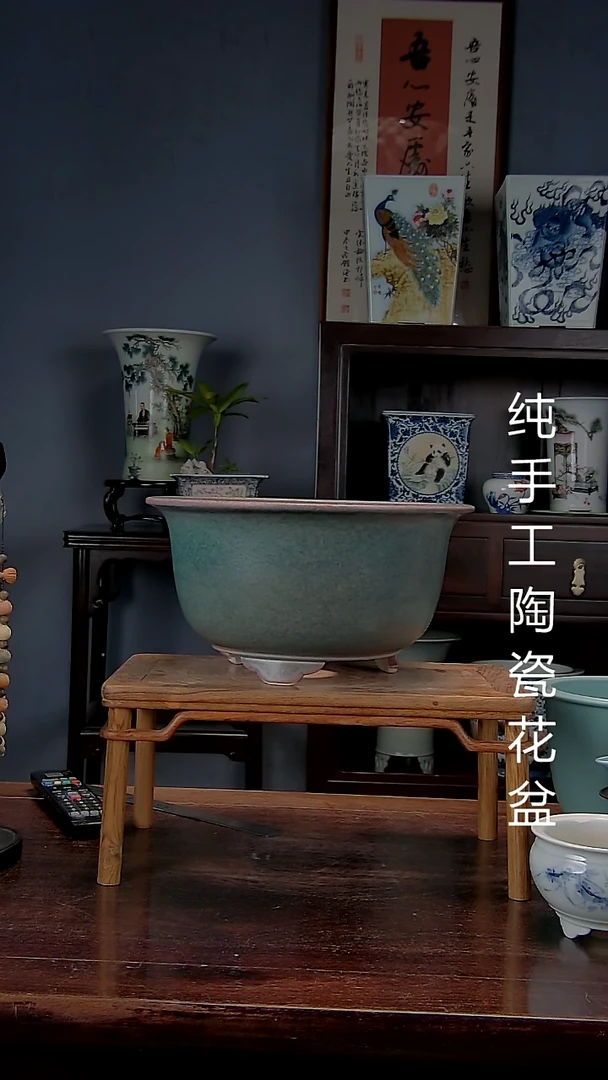 景德镇手工陶瓷花盆