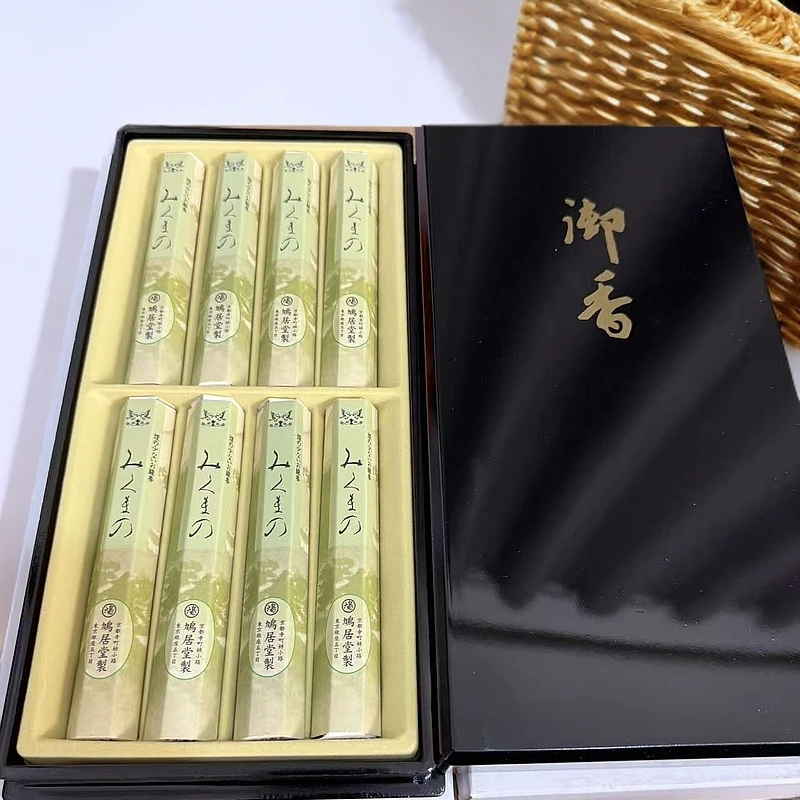 海外舶来品鸠居堂三雄野檀香线香大观桃山寿山沉香金刚香薰