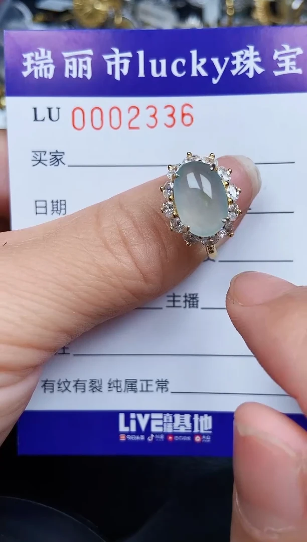 翡翠银S925镶嵌颈饰2336