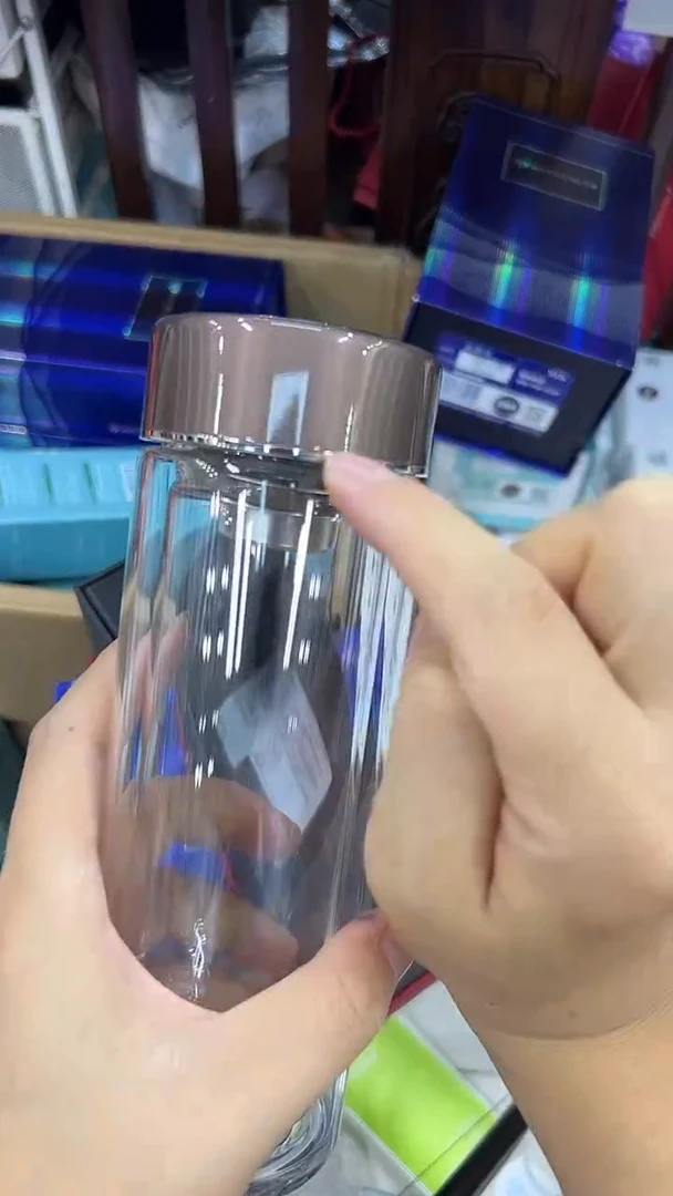 高硼硅玻璃无手柄款小熊双层7806-300ml