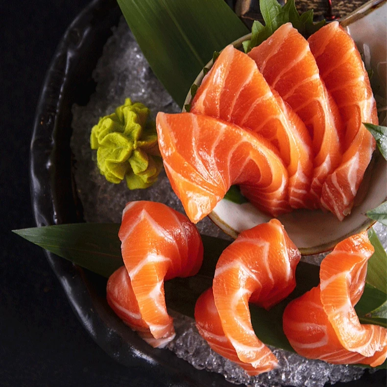 【法罗皇冠】冰鲜三文鱼整鱼现称精修刺身生吃用于日料寿司生鲜海鲜