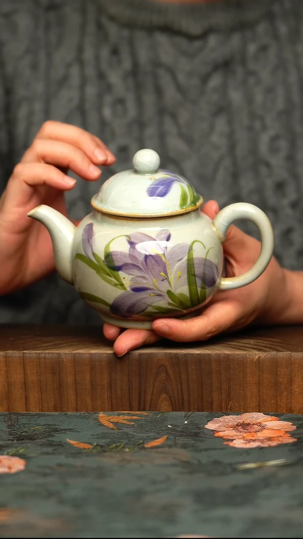 杯釉下彩手工手绘同款陶器