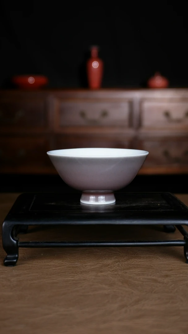 杯子小微瑕景德镇纯手工陶瓷豇豆红