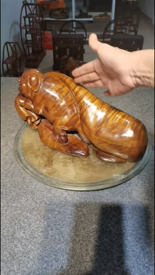 木金丝楠木小叶桢楠，福猪摆件