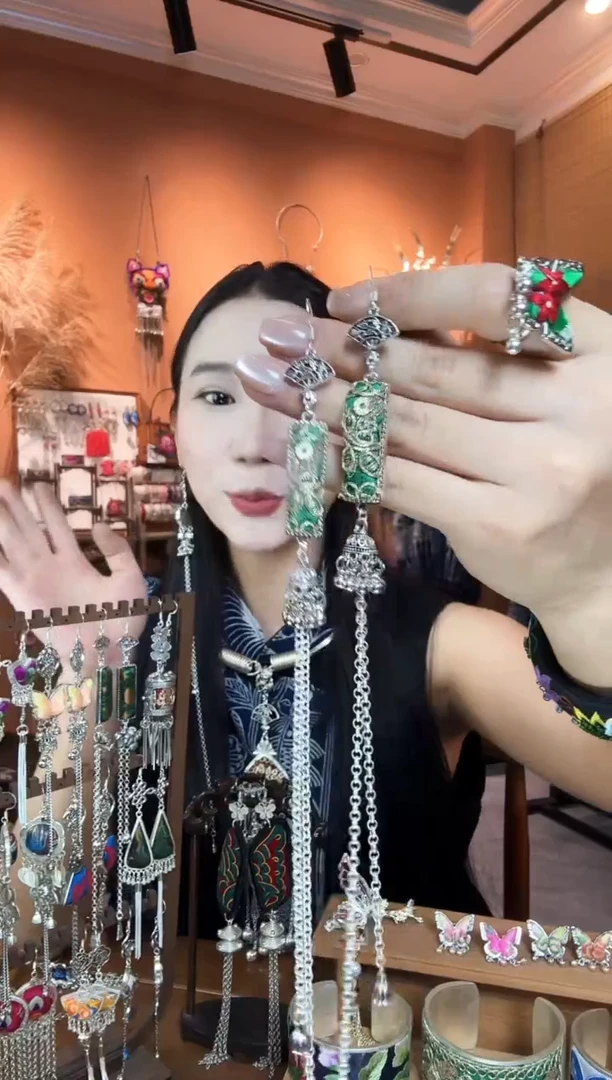 刺绣纯手工民族风耳环
